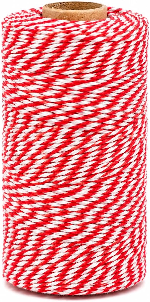 Baker's Twine Spool 2-Ply, 240yd, Kraft and White product photo