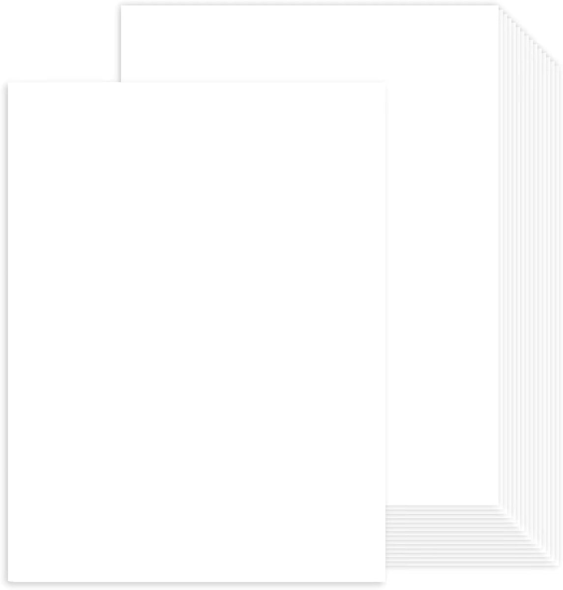 Cardstock Paper 8.5x11in, 100-Sheet, White 65lb product photo