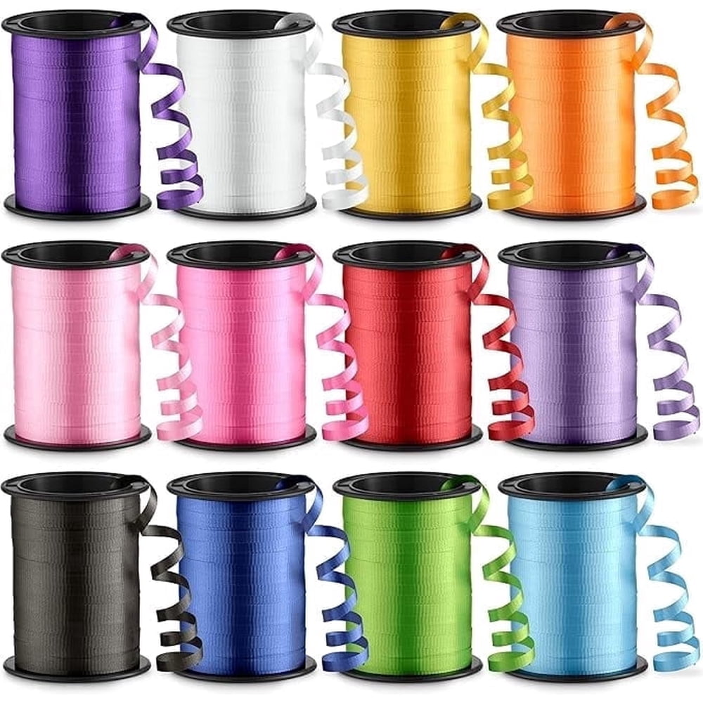 Curling Ribbon Assortment, 12-Roll Balloon Ribbon product photo