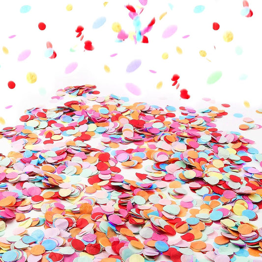 Biodegradable Paper Confetti, 8oz Bag, Pastel Circles product photo