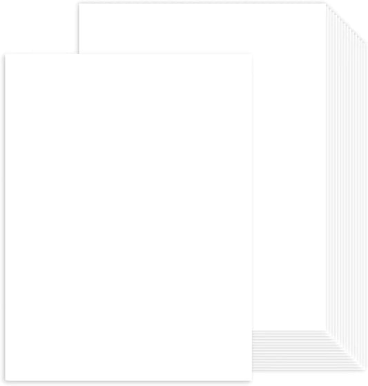 Cardstock Paper 8.5x11in, 100-Sheet, White 65lb product photo