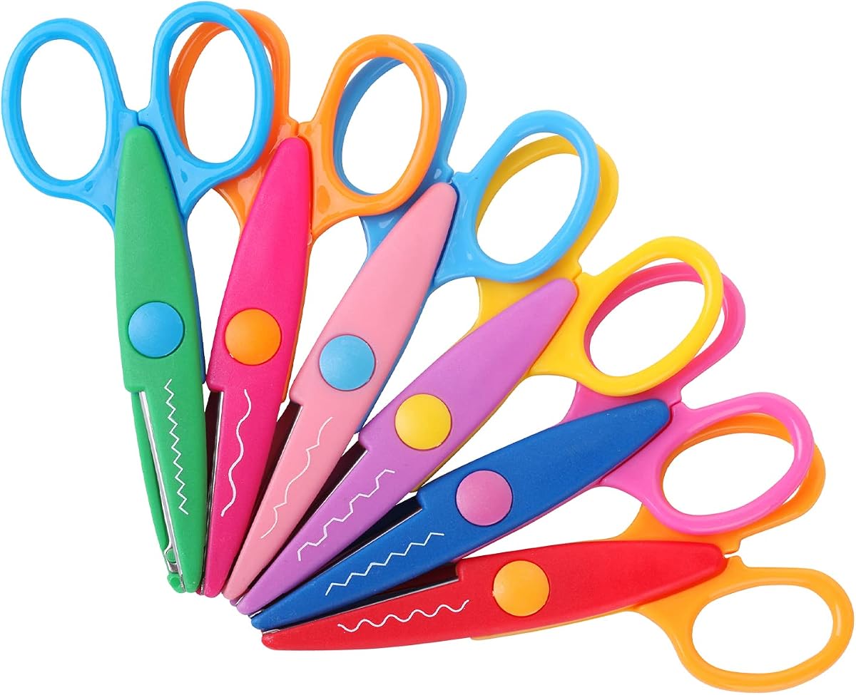 Craft Scissors Set, 6-Pattern Edge, Stainless Blade product photo