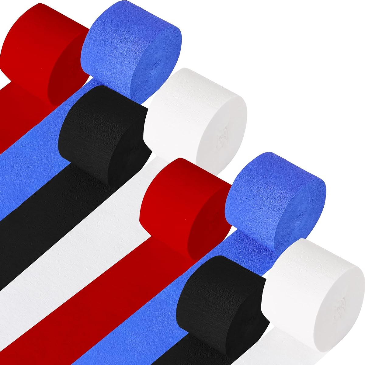 Crepe Streamer Paper Folds 20in, 10-Color Set product photo