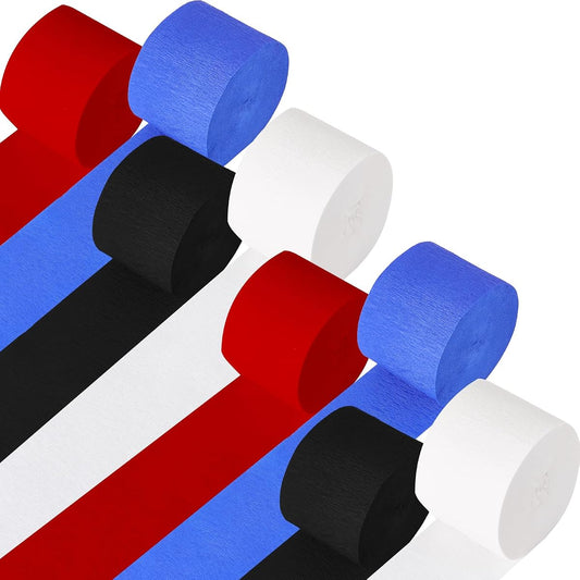 Crepe Streamer Paper Folds 20in, 10-Color Set product photo