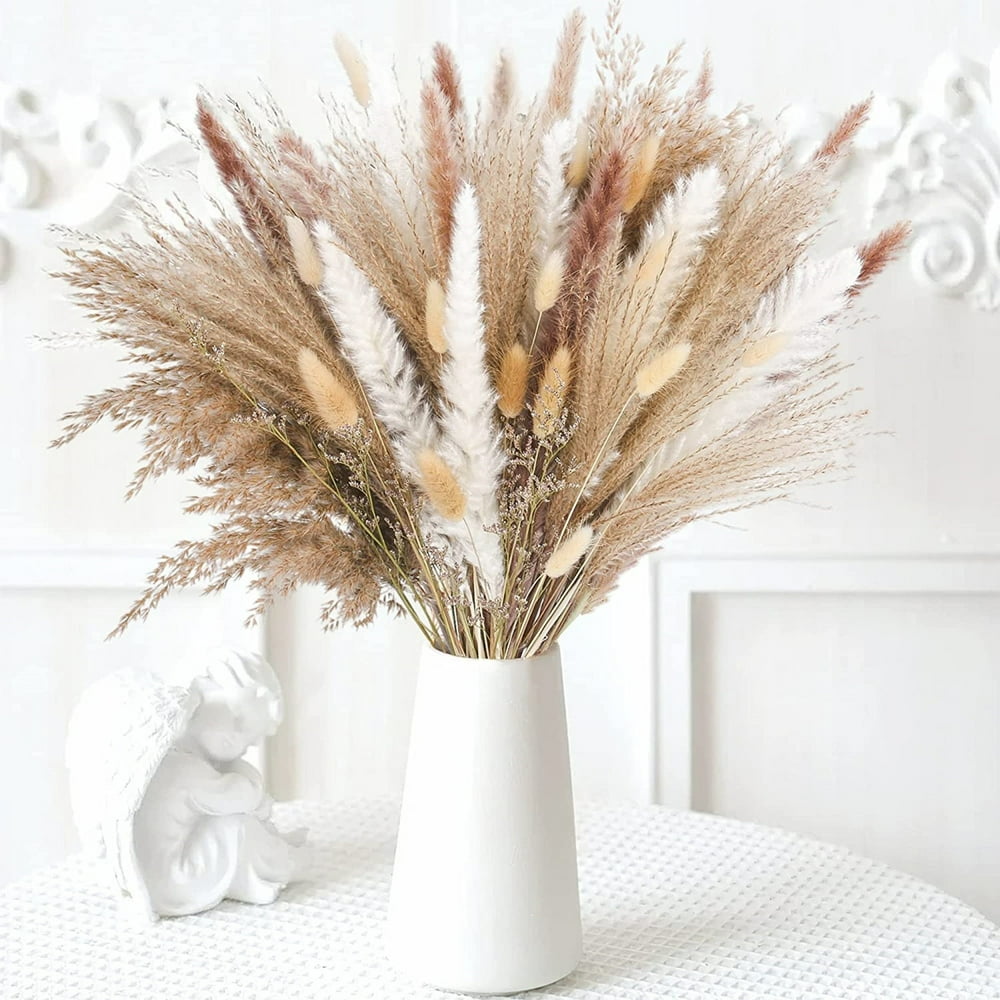 Dried-Look Pampas Grass Stems, 10-Pack, Natural product photo