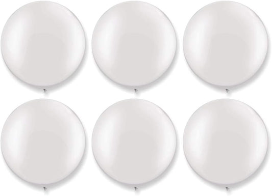 Jumbo Latex Balloons 36in, Pack of 6, Black product photo