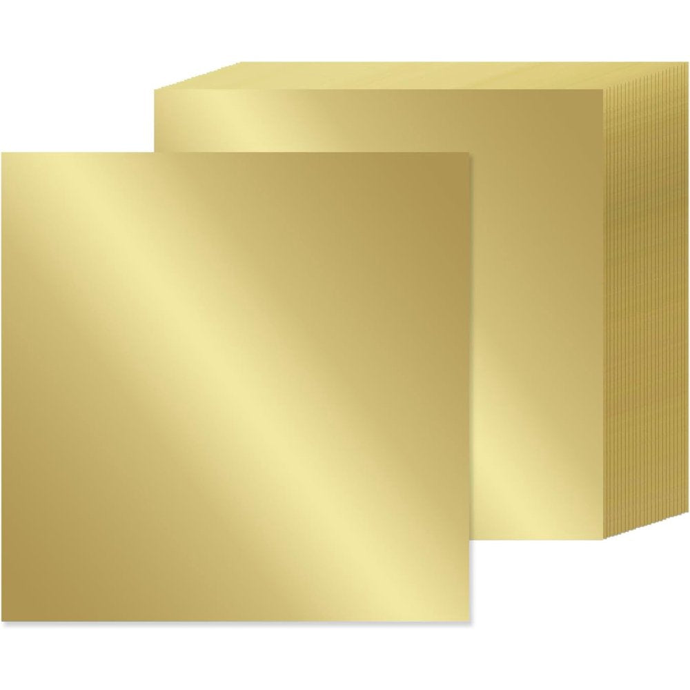 Metallic Foil Cardstock 12x12in, 30-Sheet, Gold and Silver product photo