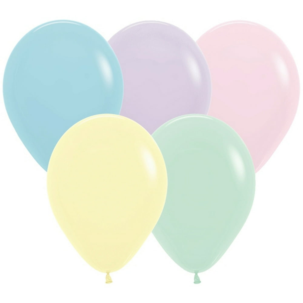 Mini Latex Balloons 5in, Pack of 100, Assorted Pastels product photo
