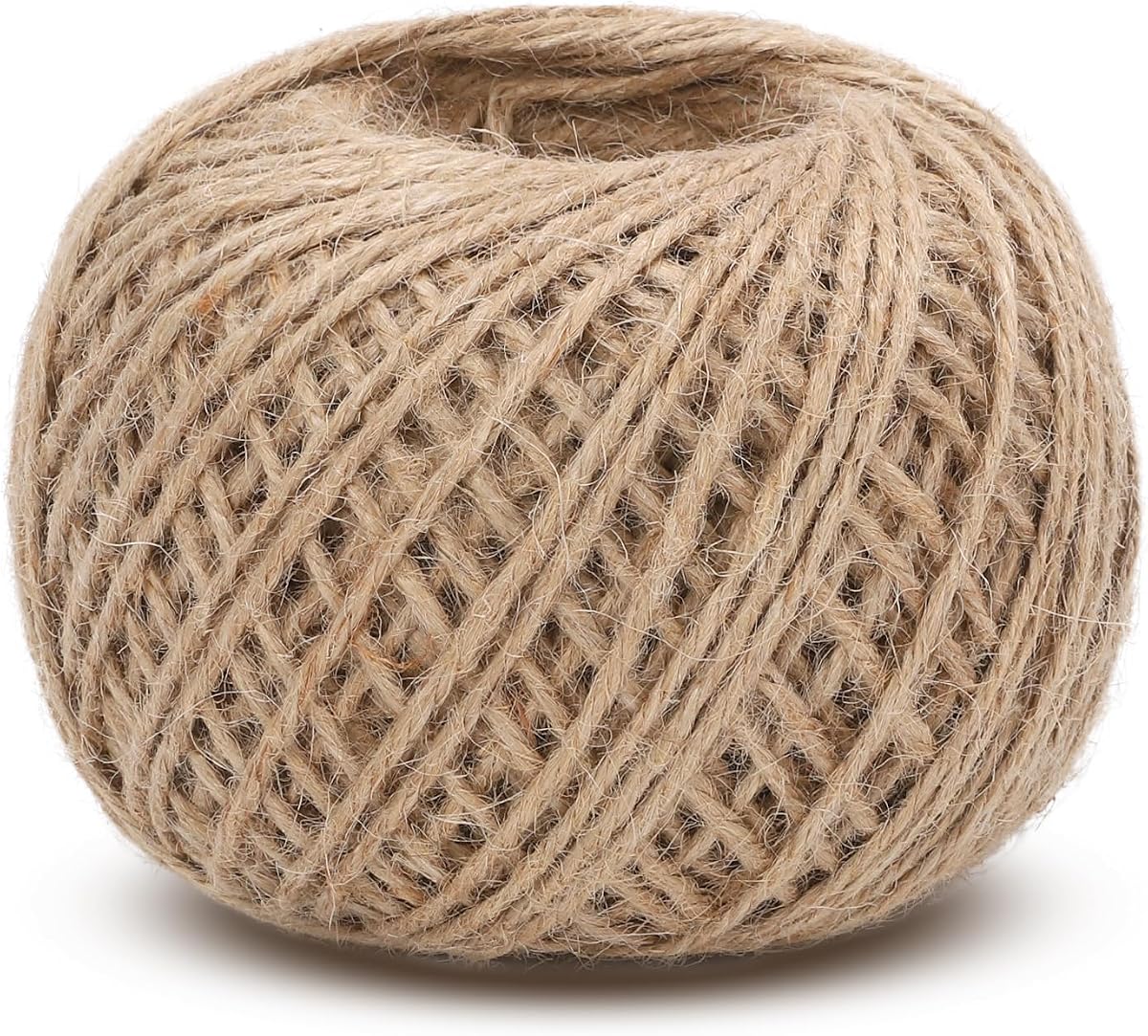 Natural Jute Twine Roll 2mm, 328ft, Brown product photo