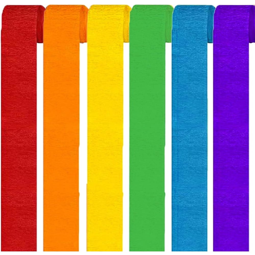 Primary Crepe Streamer Paper Folds, 10-Color Set product photo
