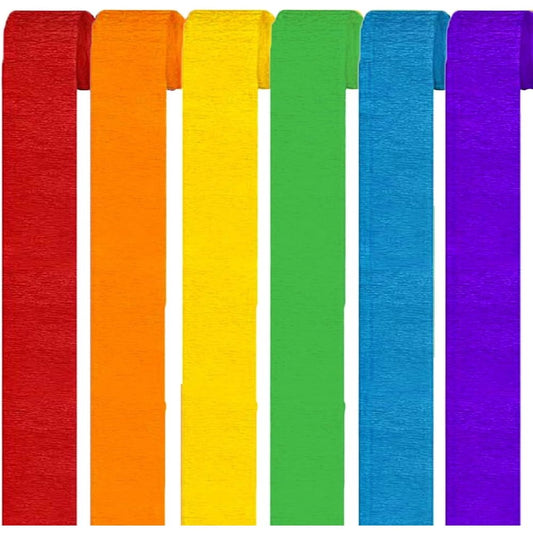 Primary Crepe Streamer Paper Folds, 10-Color Set product photo