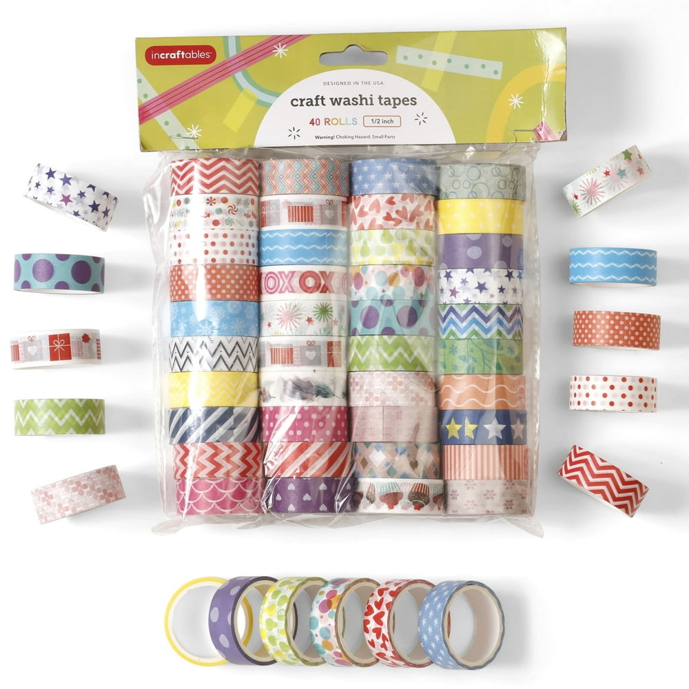 Washi Tape Set, 30-Roll Assorted Pastel Patterns product photo